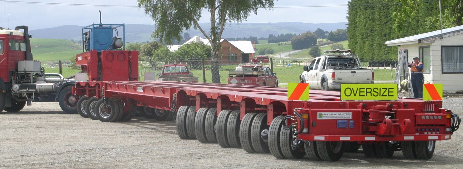 Hydraulic modular trailer in multi-axle configuration